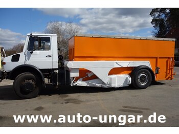 Camião transportador de contêineres/ Caixa móvel MERCEDES-BENZ Unimog U1700 Ruthmann Cargoloader  mit Wechselcontainer: foto 2
