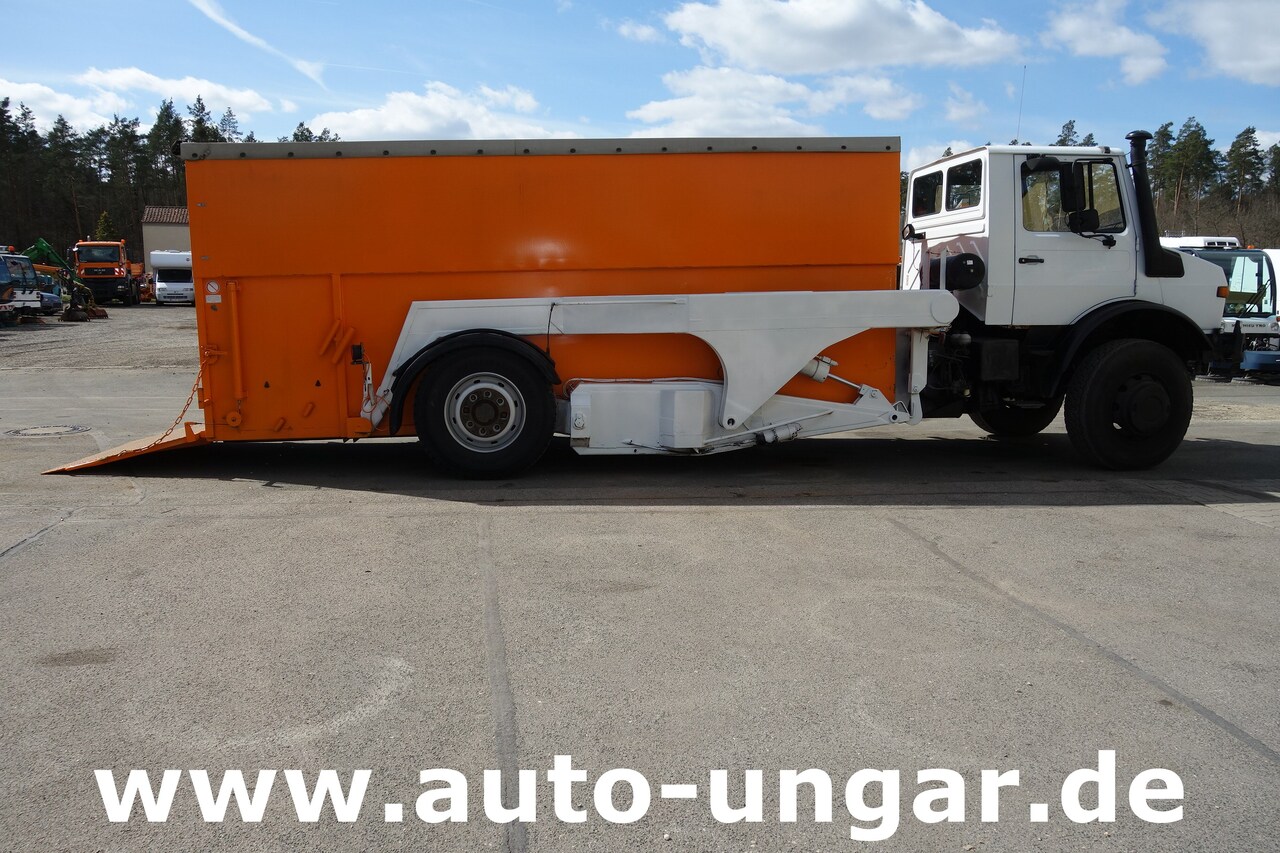 Camião transportador de contêineres/ Caixa móvel MERCEDES-BENZ Unimog U1700 Ruthmann Cargoloader  mit Wechselcontainer: foto 7