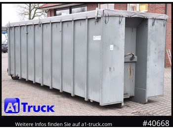 Camião POL OSTEG Abrollcontainer 47,5m³,  Mulde, Dachplane, Portaltür