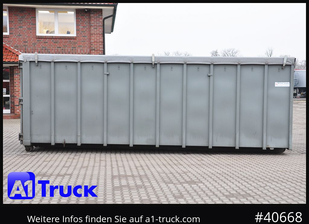 Camião POL OSTEG Abrollcontainer 47,5m³,  Mulde, Dachplane, Portaltür