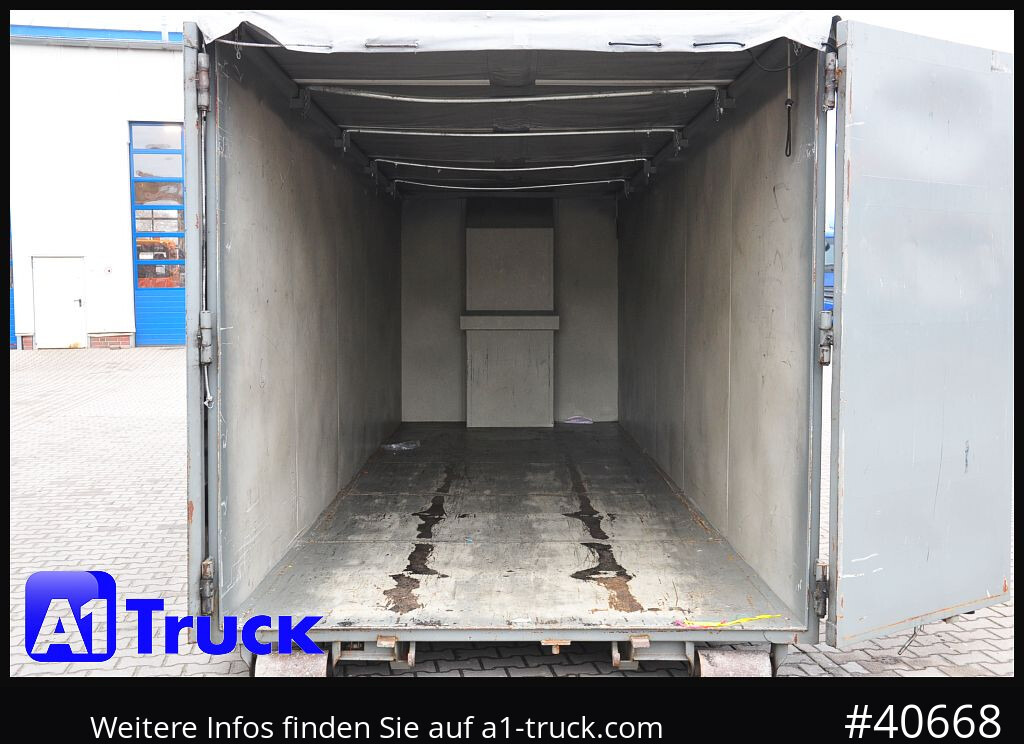 Camião POL OSTEG Abrollcontainer 47,5m³,  Mulde, Dachplane, Portaltür