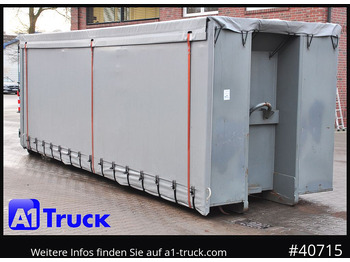 Camião POL OSTEG Abrollcontainer 47,m³, Mulde, 1 seitig Schiebeplane, Plane