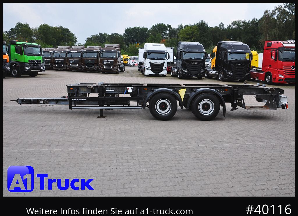 Camião SCHMITZ tandem, verzinkt, oben oder unten gekuppelt, verstellbar