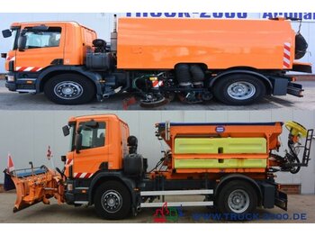 Camião Scania G260 Winterdienst-Streuer-Schild+KehrmaschineR/L: foto 1
