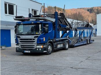 Camião transporte de veículos Scania P450 + Eurolohr 2.53 WXS: foto 1