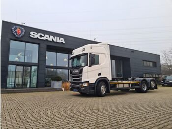 Camião transportador de contêineres/ Caixa móvel Scania R450B6X2*4NB BDF Highline Retarder: foto 1