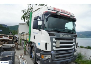 Camião transportador de contêineres/ Caixa móvel Scania R480: foto 1