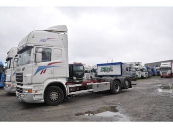 Camião transportador de contêineres/ Caixa móvel Scania R480 6X2 Euro 6: foto 1