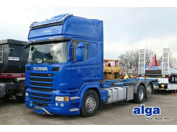 Camião transportador de contêineres/ Caixa móvel Scania R 450 Topliner/Liftachse/LBW: foto 1