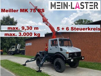 Camião grua Unimog U 1000 Meiller Kran 75 RS 3.000 kg max. 9,3 m: foto 1