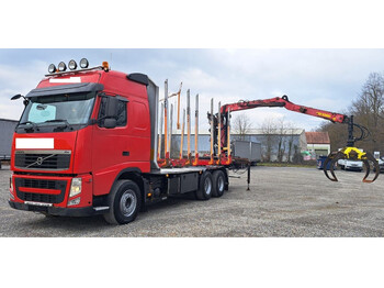 Camião de transporte de madeira, Camião grua Volvo FH 500 Holz 6x4 Loglift 115Z 80: foto 1