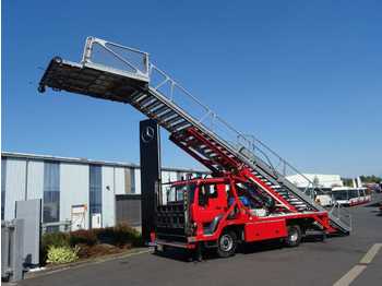 Caminhão MAN LA-LF 14.284 Feuerwehr Flughafen Rettungstreppe