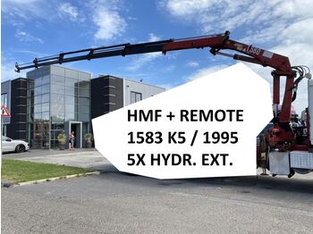 Grua para camião HMF 1583 K5 + REMOTE CONTROL - 5X HYDRAULIC EXTE: foto 1