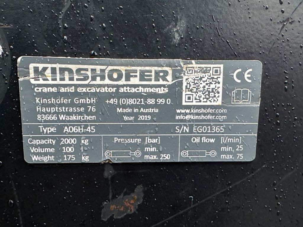 Garra para Máquina de construção KINSHOFER A06H-45 Sortiergreifer SW MS03 NEU: foto 13