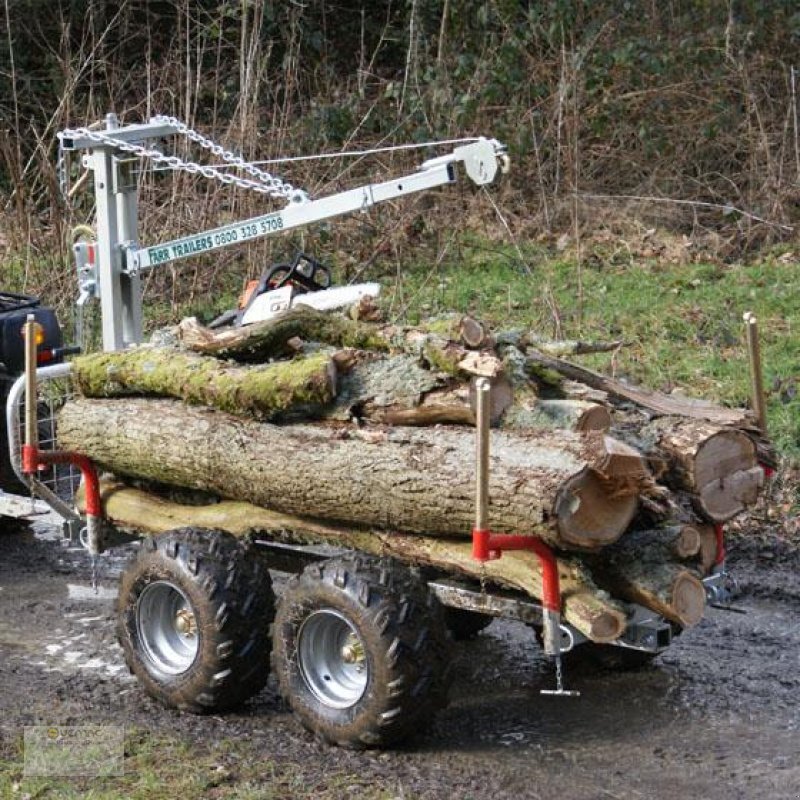 Reboque florestal novo Vemac ATV Quad 2ton Rückewagen Holzrückewagen Forst Kran Traktor: foto 2