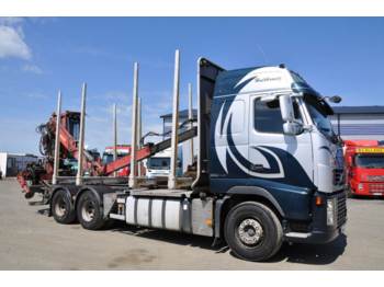 Reboque florestal para transporte de madeiras Volvo FH16-580 6X4 komlpett m. kran: foto 1