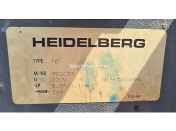 Heidelberg 1 Color Sheet-Fed Offset Press Heidelberg TOK - Máquina de impressão