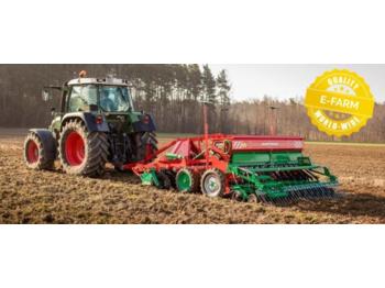 Agro-Masz DECHAUMEUR TRAINE AVEC RELEVAGE ARRIERE + SEMOIR EN LIGNE AGROMASZ SR300 - Cultivador