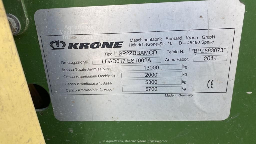 Locação financeira de Krone 1290 HDP XC Krone 1290 HDP XC: foto 10