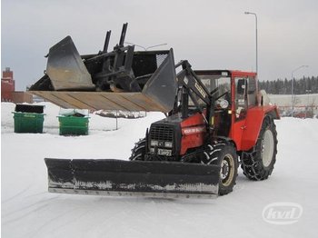 Volvo BM Valmet 705-4 Traktor med lastare plog & skopor  - Trator