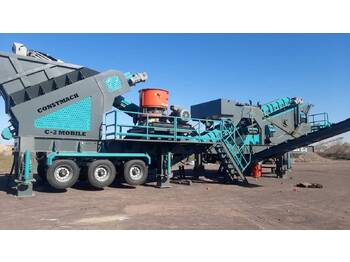 Constmach 120-150 tph Mobile Jaw Crusher Plant ( Cone and Jaw  ) - Britadeira móvel