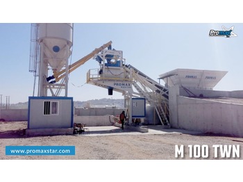 PROMAX Mobile Batching Plant M100-TWN (100m3/h) - Central de betão