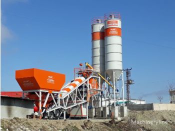Plusmix 100 m³/hour Mobile Concrete Batching Plant - BETONYY ZAVOD - CEN - Central de betão