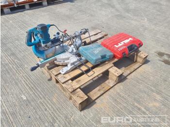  Hilti TE6-A36 Cordless Hammer Drill, Makita TW0250 110Volt Impact Wrench, Makita LS1018L 110Volt Mitre Saw - Equipamento de construção