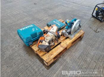  Makita 110 Volt Table Saw, 110 Volt Jig Saw, 110 Volt Plunge Router, Stihl Petrol Quck Cut Saw - Equipamento de construção