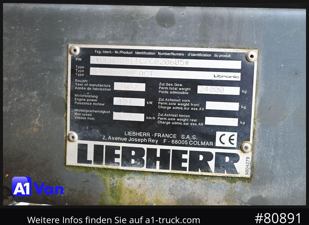 Escavadora de rastos LIEBHERR 924 Compact, Kettenbagger