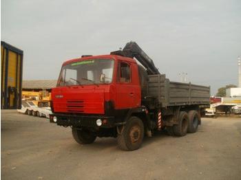 Tatra T 815 with crane HIAB after general enginerepair - Grua móvel