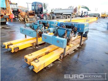  Demag 5 Ton 20 Meter Workshop Gantry Crane (2 of), Hoist (2 of) - Guindaste de pórtico