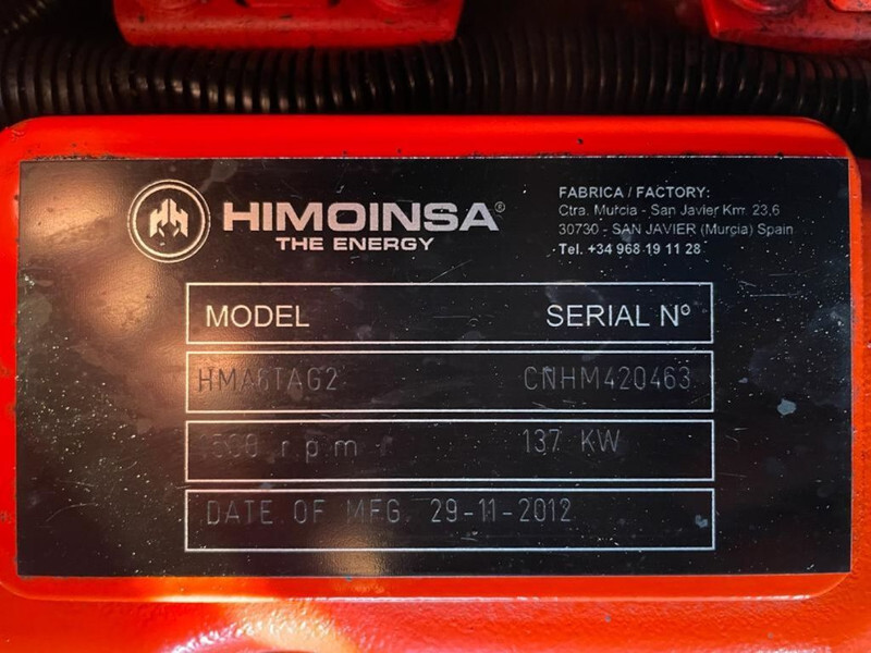 Gerador elétrico Himoinsa HMA6TAG2 Mecc Alte Spa 150 kVA Silent generatorset: foto 5