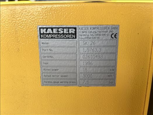 Compressor de ar Kaeser SK26: foto 6