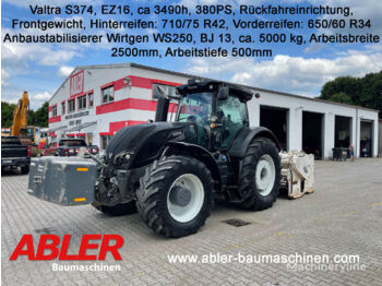 WIRTGEN WS 250 mit Valtra S374 Traktor - Máquina de asfalto