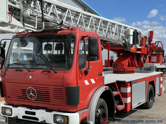 Caminhão com plataforma aérea Mercedes-Benz 1422NG Ziegler Feuerwehr Leiter 30m Rettungskorb: foto 4