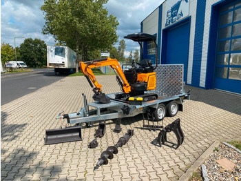  Minibagger BK1300JSR + Anhänger + Zubehör *17.218€ NETTO*BERGER KRAUS*KUBOTA*JOYSTICK*SCHENKWARM*SOFORT!* - Mini escavadeira