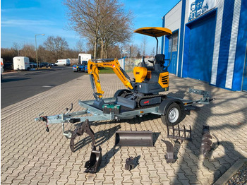  Minibagger BK950JS + Anhänger + Zubehör *11.588€ NETTO*BERGER KRAUS*JOYSTICK*SOFORT!* - Mini escavadeira