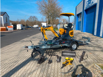  Minibagger BK950JS + Anhänger + Zubehör *13.353€ NETTO*BERGER KRAUS*JOYSTICK*SOFORT!* - Mini escavadeira