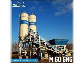 Central de betão novo PROMAXSTAR Mobile Concrete Batching Plant PROMAX M60-SNG(60m³/h): foto 1