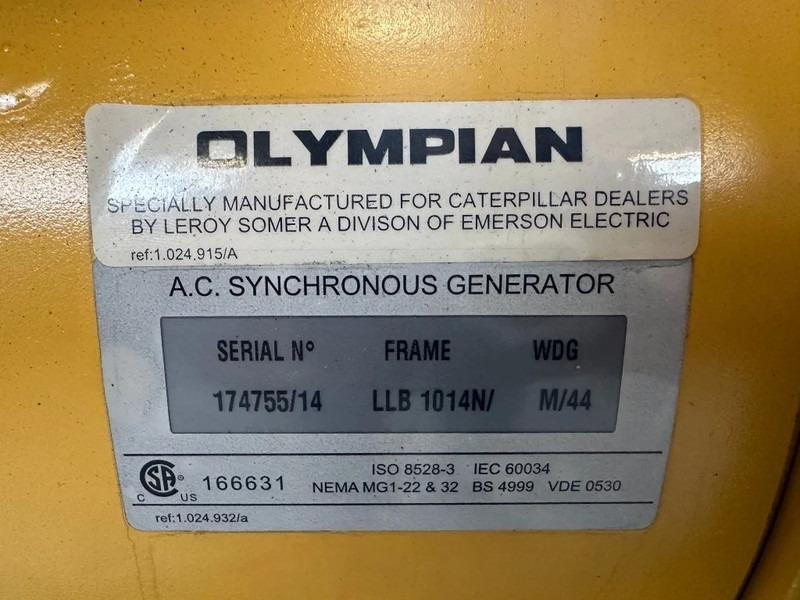 Gerador elétrico Perkins Caterpillar GEP16SP-2  Olympian 15 kVA generatorset: foto 15