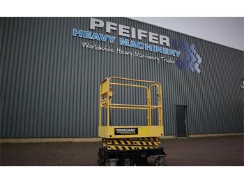 Youngman BOSS X3X Push Around Scissor Lift, Electric, 5.2m  - Plataforma de Tijera/ Plataforma de tesoura