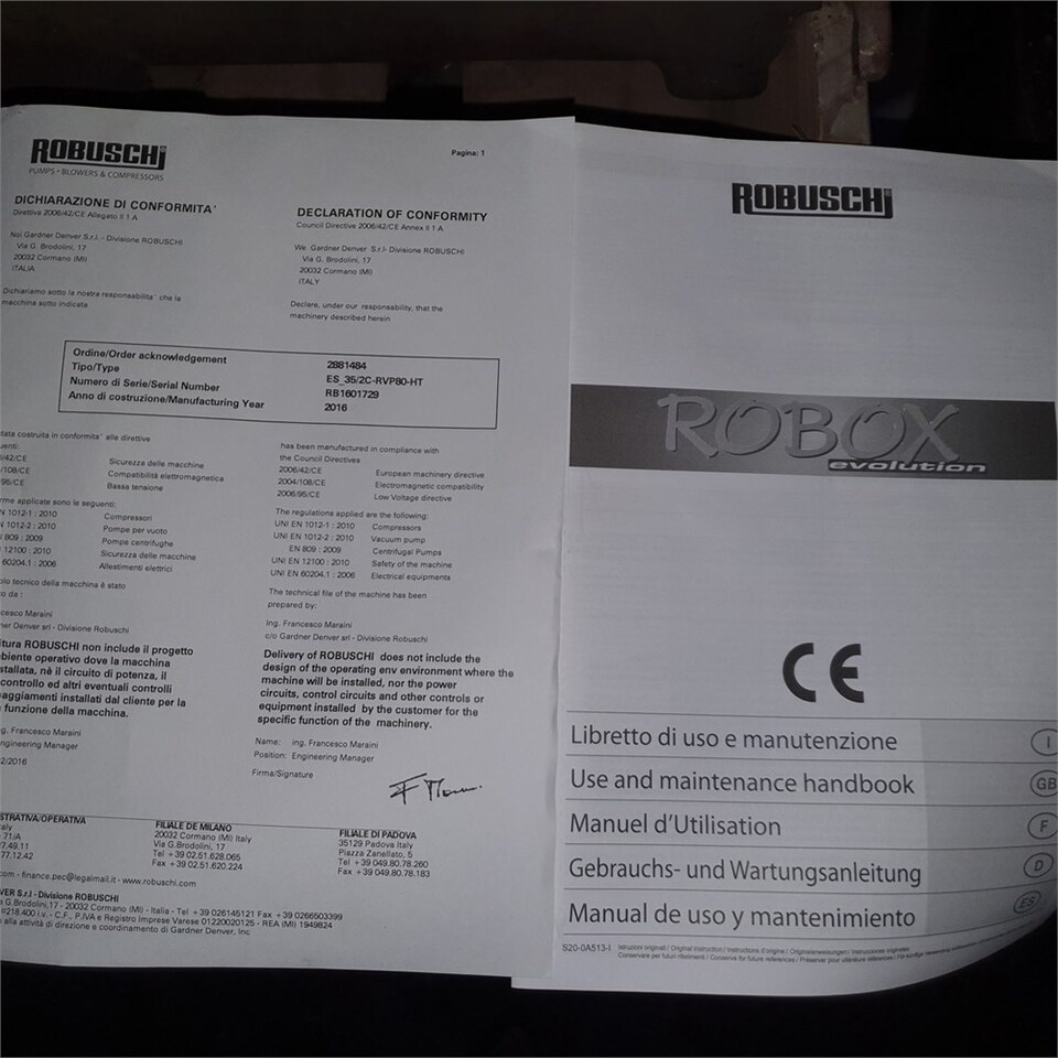 Compressor de ar Robuschi Robox Evolution: foto 7
