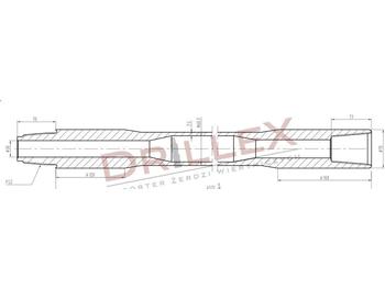 Máquina de perfuração direcional Vermeer D33x44,D36x50 FS2 4,5m Drill pipes, żerdzie: foto 1