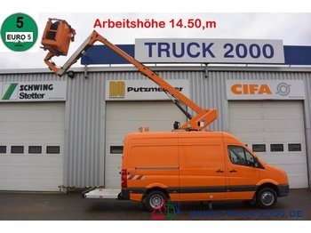Caminhão com plataforma aérea Volkswagen Crafter Ruthmann 14,5m Arbeitshöhe 7.20m seitl.: foto 1