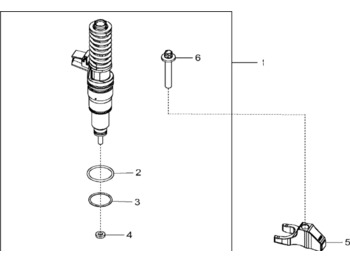  John Deere 9470RX - Zespół wtryskiwacza elektr. RE560656 (Silnik) - injector