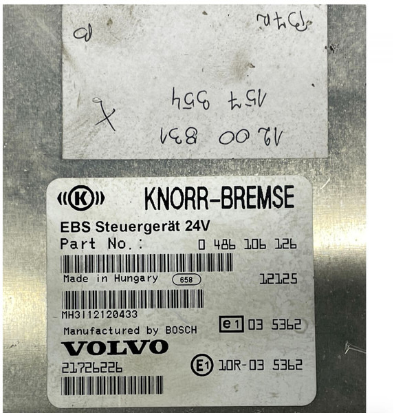 Centralina electrónica Volvo VOLVO,KNORR-BREMSE,BOSCH B7R (01.06-): foto 2