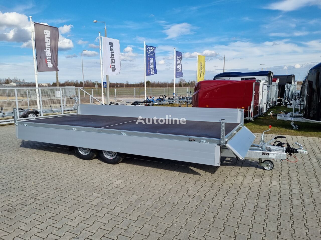 Reboque plataforma/ Caixa aberta novo Brenderup 5520 WATB 3,5T GVW 517x204 cm 5m long trailer platform: foto 19