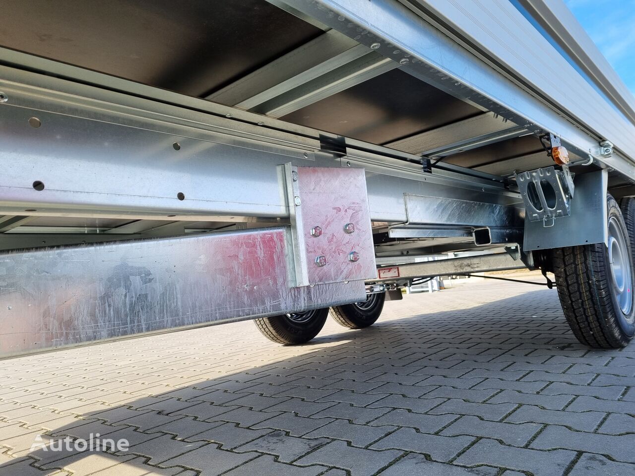 Reboque plataforma/ Caixa aberta novo Brenderup 5520 WATB 3,5T GVW 517x204 cm 5m long trailer platform: foto 12