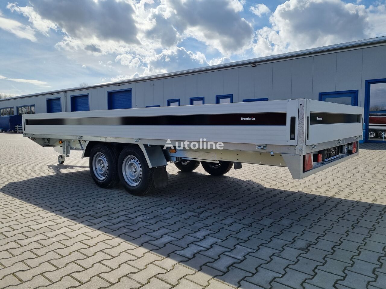 Reboque plataforma/ Caixa aberta novo Brenderup 5520 WATB 3,5T GVW 517x204 cm 5m long trailer platform: foto 8